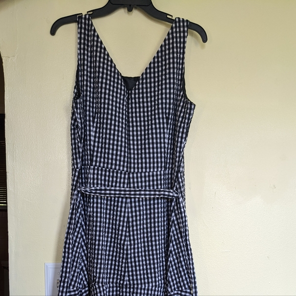 Chadwick's Checkered Sunflower Dress - Picture 4 of 7